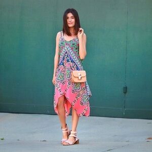 Handkerchief Bandana Print Dress - Lord & Taylor Design Lab